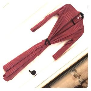 Cranberry stripe LuLAROE SWEATER BELT NOT INC SOFT